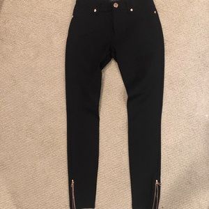 Ted Baker Stretch Pants with Side Zippers, Sz 1